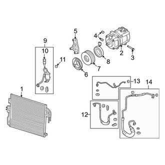 Mazda OE - Air Conditioner & Heater - Condenser, Compressor & Lines