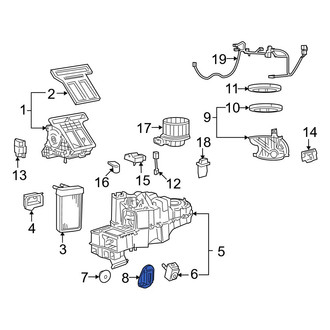 Mazda OE - HVAC Case Seal