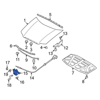 Mazda OE - Front Hood Latch