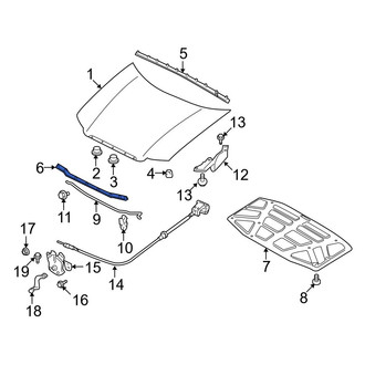 Mazda OE - Front Hood Seal