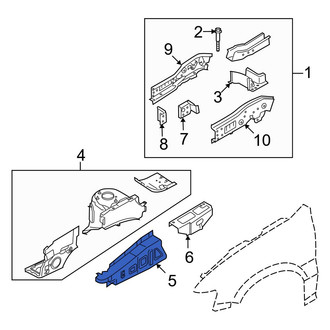 Mazda OE - Front Left Fender Rail