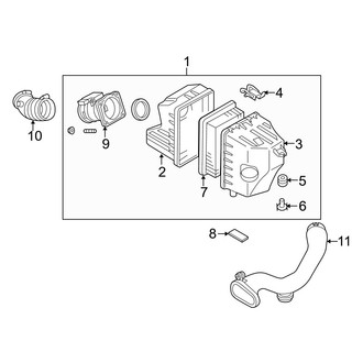 Mazda OE - Engine / Transaxle - Air Intake (3.0L)