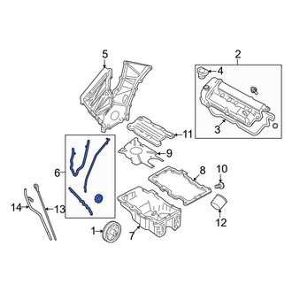 Mazda OE - Left Engine Timing Cover Gasket