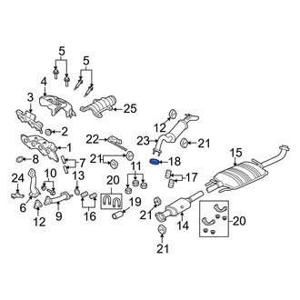 Mazda OE - Rear Forward Catalytic Converter Gasket