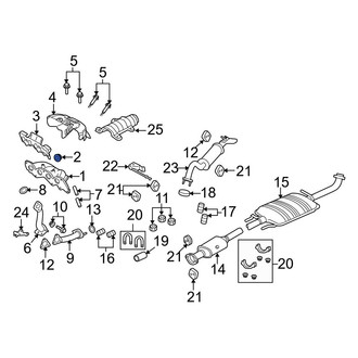 Mazda OE - Exhaust Manifold Nut