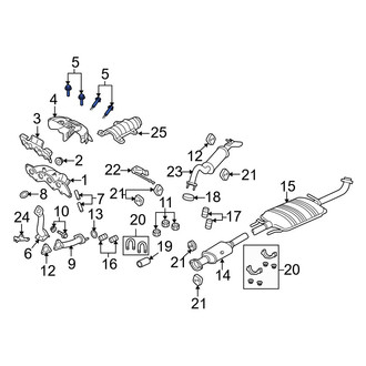 Mazda OE - Rear Exhaust Manifold Heat Shield Bolt