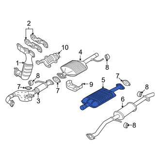 Mazda OE - Exhaust Muffler