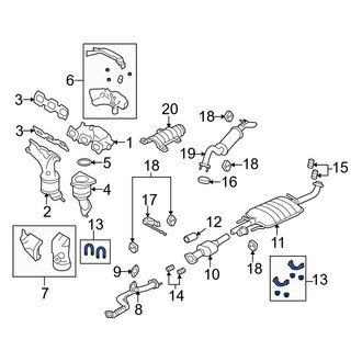 Mazda OE - Exhaust Muffler Clamp
