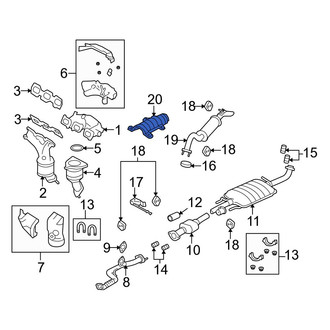 Mazda OE - Left Catalytic Converter Heat Shield
