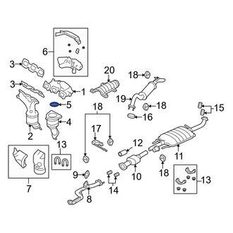 Mazda OE - Rear Forward Catalytic Converter Gasket