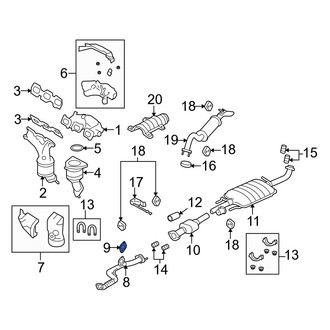 Mazda OE - Front Rearward Catalytic Converter Gasket
