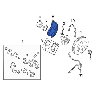 Mazda OE - Front Brake Dust Shield