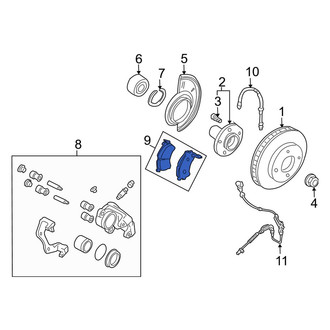 Mazda OE - Front Disc Brake Pad Set