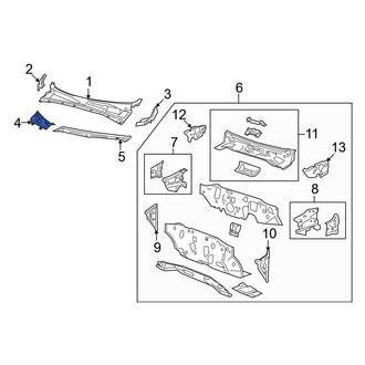 Mazda OE - Front Cowl Panel