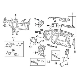 Mazda OE - Instrument Panel Side Cover Clip
