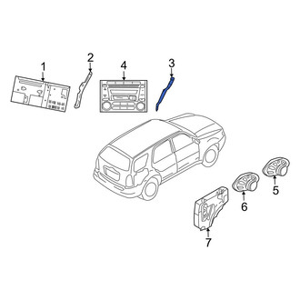 Mazda OE - Left Radio Speaker Bracket