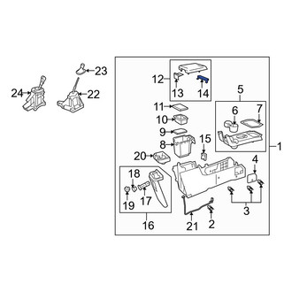 Mazda OE - Center Console Latch