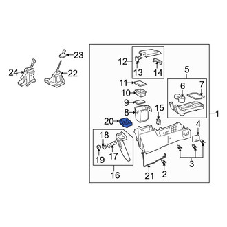 Mazda OE - Rear Console Cup Holder