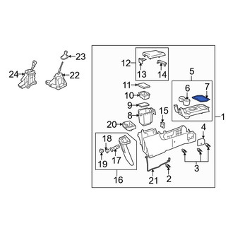Mazda OE - Front Console Mat