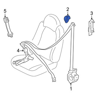 Mazda OE - Front Seat Belt Anchor Plate Cover