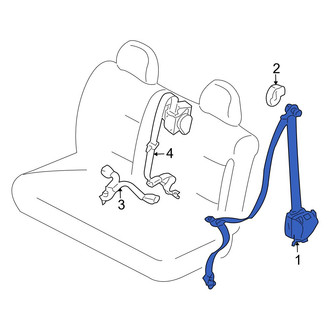 Mazda OE - Front Left Seat Belt Lap and Shoulder Belt