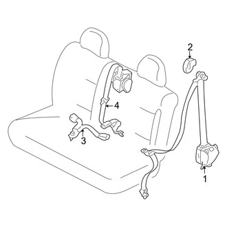Mazda OE - Restraint Systems - Rear Seat Belts