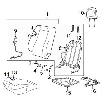Mazda OE - Front Left Seat Cover