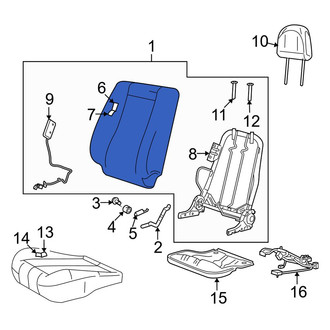 Mazda OE - Front Left Seat Back Assembly