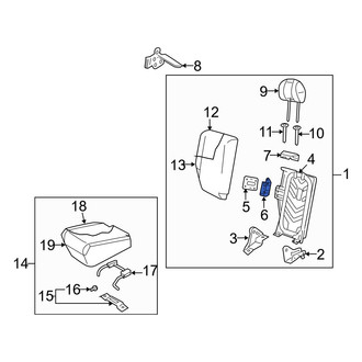 Mazda OE - Rear Seat Hinge
