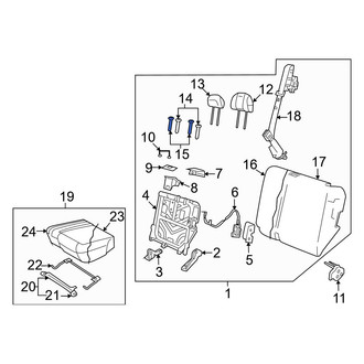 Mazda OE - Front Headrest Guide