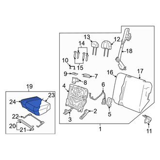 Mazda OE - Rear Left Seat Cover