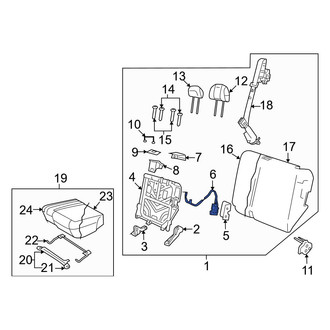 Mazda OE - Rear Seat Hinge