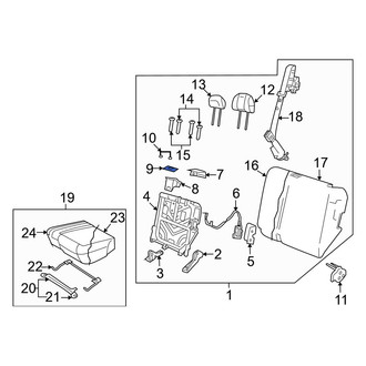 Mazda OE - Rear Left Seat Belt Guide