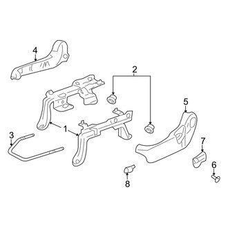 Mazda OE - Seats & Tracks - Tracks & Components (Manual Seat)