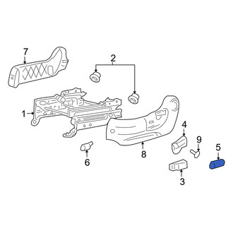 Mazda OE - Front Left Seat Adjustment Knob