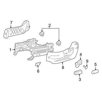 Mazda OE - Seats & Tracks - Tracks & Components (Power Drivers Seat)