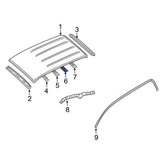 Mazda OE - Center Rear Roof Panel Reinforcement