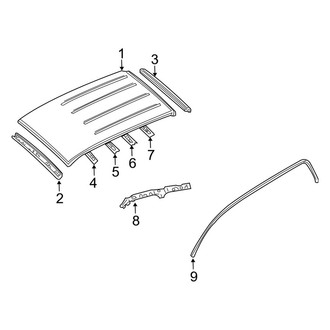 Mazda OE - Roof & Components (W/O Sunroof)
