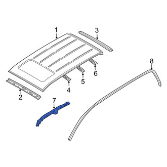 Mazda OE - Left Inner Roof Side Rail