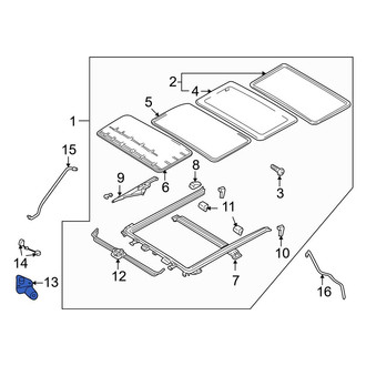 Mazda OE - Sunroof Motor