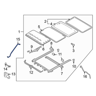 Mazda OE - Front Left Sunroof Drain Hose