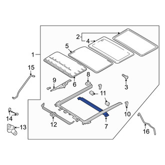 Mazda OE - Sunroof Drip Rail