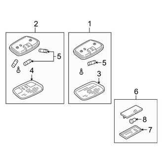 Mazda OE - Roof - Overhead Lamps (With Sunroof)
