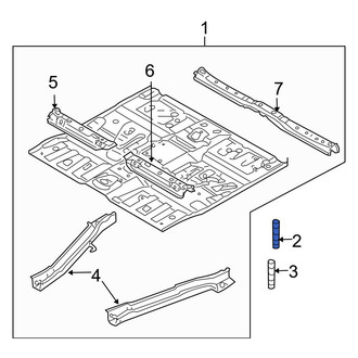 Mazda OE - Front Floor Pan Bolt