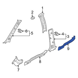 Mazda OE - Rear Left Door Sill Plate