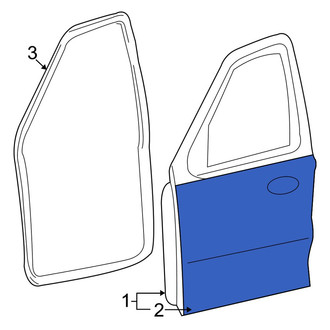 Mazda OE - Front Right Outer Door Outer Panel