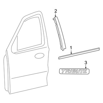 Mazda OE - Front Door - Exterior Trim