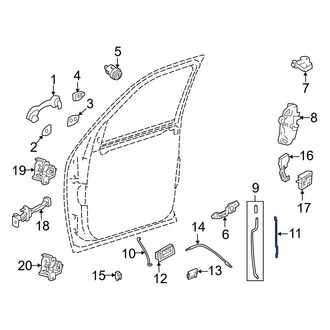 Mazda OE - Front Door Lock Operating Rod