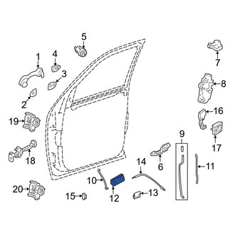 Mazda OE - Front Left Inner Interior Door Handle