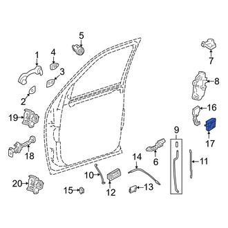 Mazda OE - Front Right Door Panel Insulation